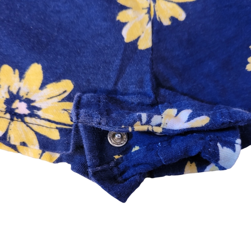 Old Navy 12-18 Month Flower Romper One Piece Shorts Tie Elastic Waist - Picture 3 of 4